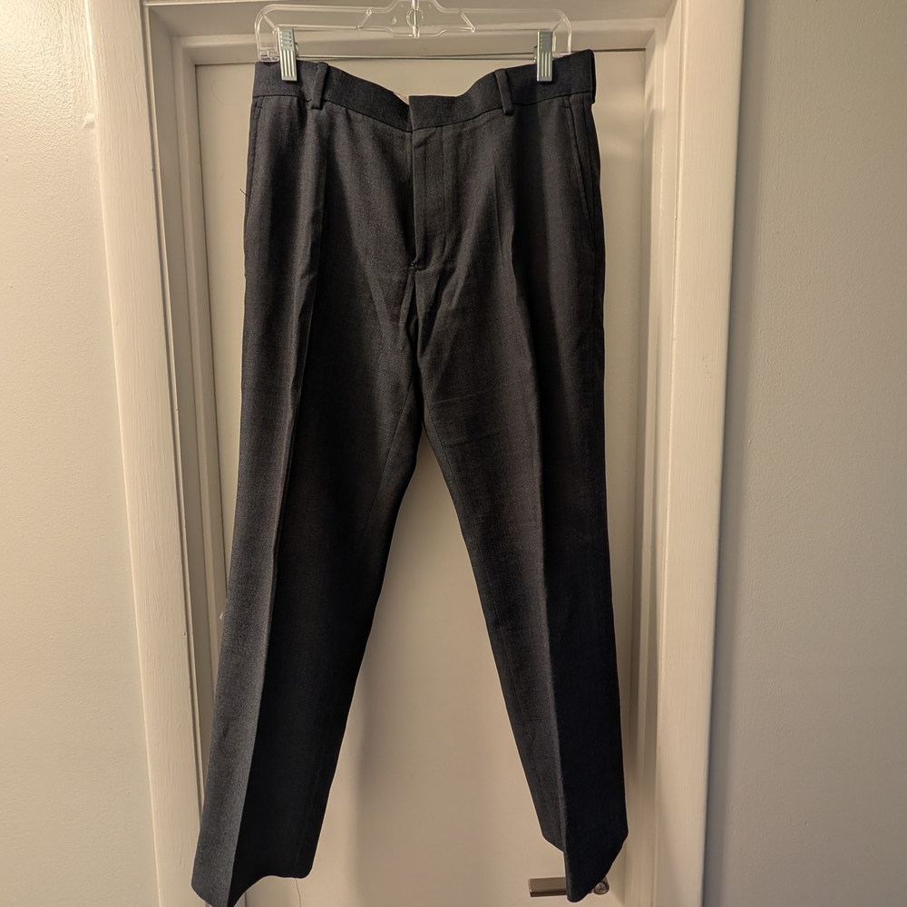 Michael Brandon Charcoal/Dark Blue Dress Pants